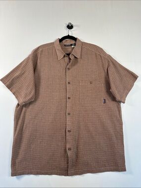 Vintage Patagonia A/C Organic Cotton Crinkle Shirt Made in Portugal L
